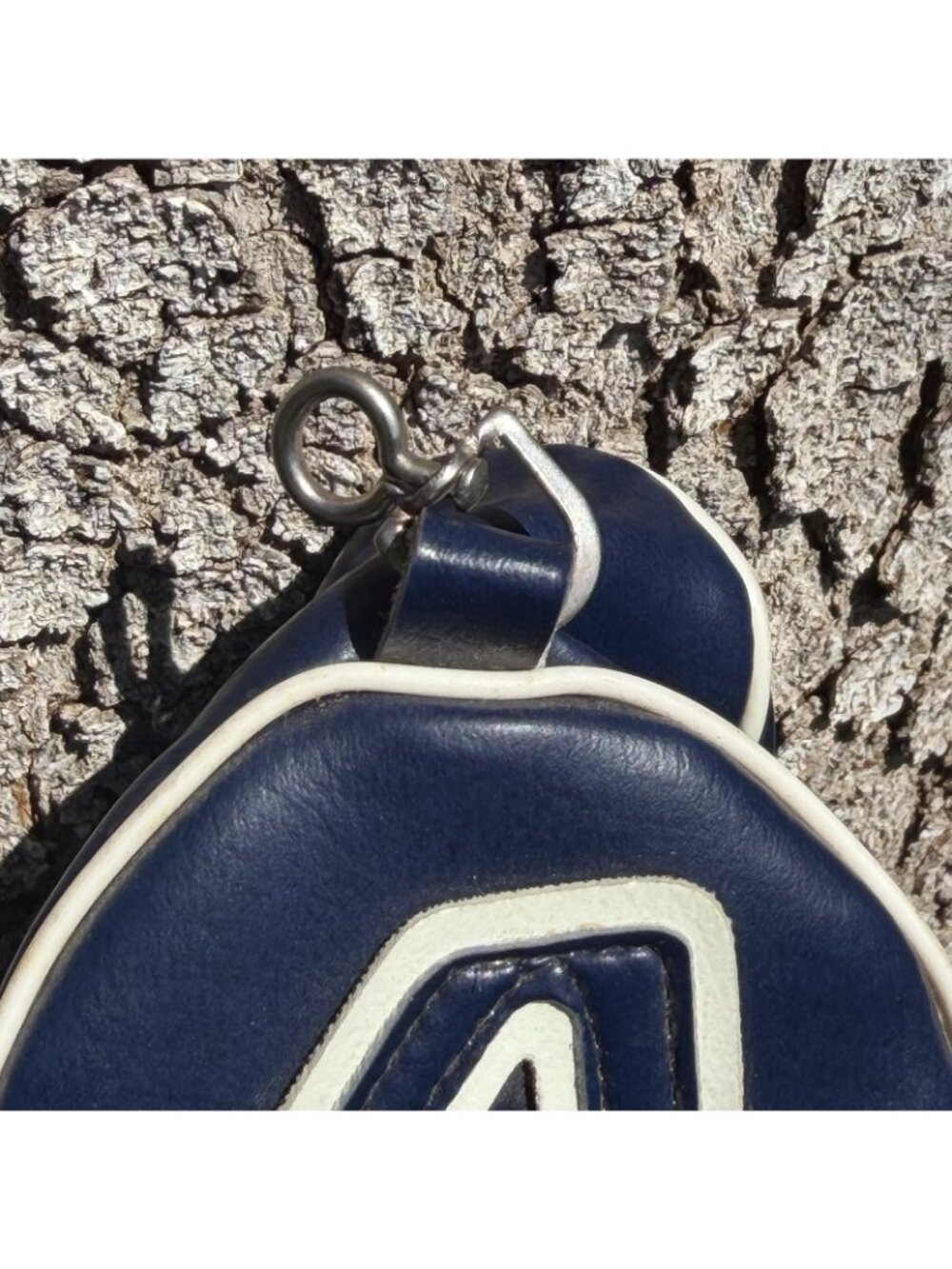 Vintage #4 Golf Club Head Cover Navy Blue White Vinyl Fairway Wood Retro - Picture 10 of 10